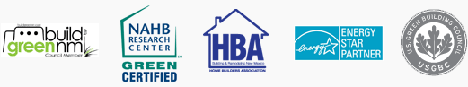 Build Green NM, Home Builders Assc. of New Mexcio, NAHB Research Center, USGBC, ENERGY STAR Partner